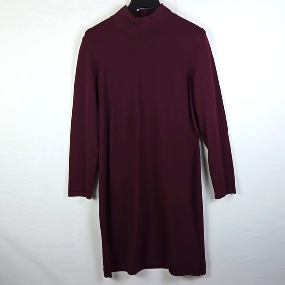 Lauren Ralph Lauren Dresses & Skirts - Lauren Ralph Lauren Womens Purple Knit Long Sleeve Dress‎ Career Business Sz XL